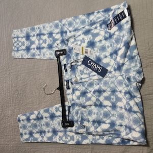Chaps NWT high rise skinny jeans tie dye inspired